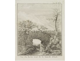 COOK, Captain J. -  Vue d'un Rocher troué de la Nouvelle Zélande.  [Tome III Pl. 8.]